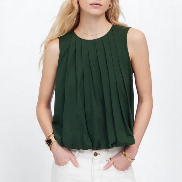 Madewell Sleeveless Crewneck Bubble Top Size XS - Picture 1 of 11